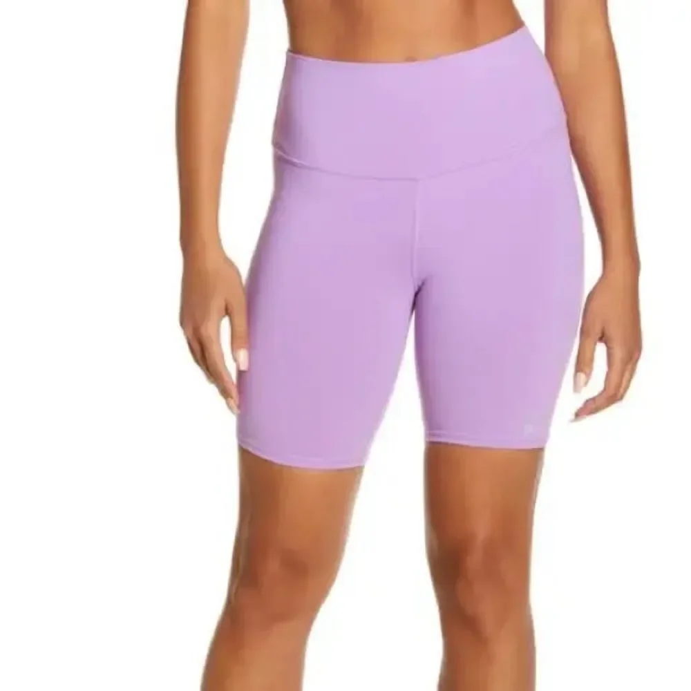 ALO YOGA Lilac High Waisted Biker Shorts